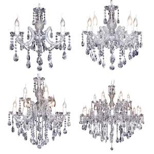 Designer Indoor Lighting: Zurich Crystal Pendant in 3, 5, 9 or 18 Light E14 w/ Crystal Drops Lighting inspirations