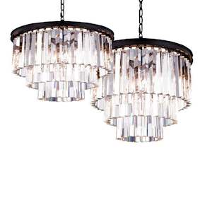 Odeon Pendant Light 3 or 6 Light in Bronze