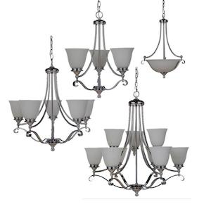Dallas Chain Pendant in 2, 3, 5 or 9 Light w/ Chrome Colour Lighting inspiration&hellip;