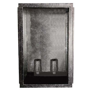 Outdoor Wall Lights: Frontage Outdoor Wall Light Large 2Lt Antique Black