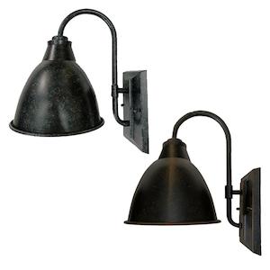 Riverside Outdoor Wall Light Antique Black, Antique Bronze