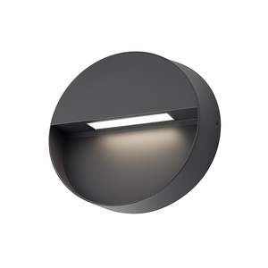 Step Lights: Enso Outdoor Step Light Round 5w Tri Colour in Monument