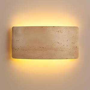 Designer Indoor Lighting: Pulse Traverntine Indoor LED 8w Up/Down Wall Light