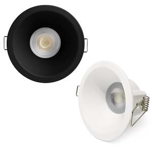 Caliber LED 8w Downlight 750 Lumens CRI90 in Black or White