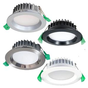 Lighting: 98mm LED Downlight 12w Chrome, Black, Silver, White CCT ICDLR1290, ICDLR12WCCT Eurotech