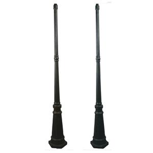 Acc. - Standard 3 Piece Exterior Pole in Antique Black or Antique Bronze