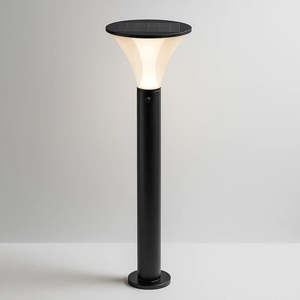 Commercial Solar Lighting: Solara Commercial Solar Bollard Light Ultra Bright with 8+ Hours Run Time