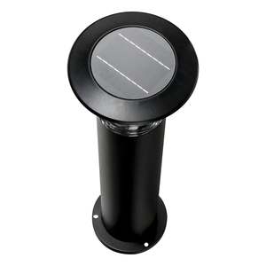 Commercial Solar Lighting: Commercial Bollard Light in Black Solar Lighting Direct