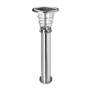 Commercial Solar Lighting: Commercial Bollard Light Dual Color in Stainless Steel Solar Lighting Direct
