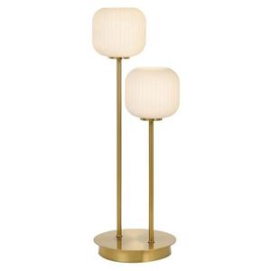 Latest: CLEARANCE Bobo LED Table Lamp 2Lt in Antique Gold/Opal
