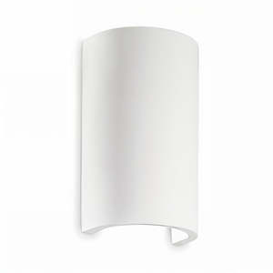 Flash Gesso Indoor Wall Light Round in White