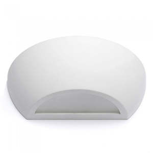 Plaster Wall Lights: Curina Indoor Up and Down Wall Light in White