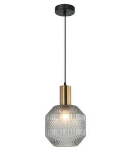 Maraca interior Glass Jar with Quadrilateral Segment Pendant Light in Different Colours