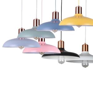 Drum Pendant Light: Dome Pastel Pendant Lights in White, Black, Pink, Grey, Green, , Blue, Yellow