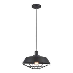 Matrix Pendant Light Iron Dome and Cage (Black or White)