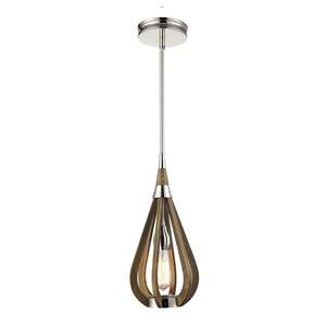 Cage Pendant Lights: Bonito Interior Pendant Light in Taupe Wood (Small/Medium/Large)