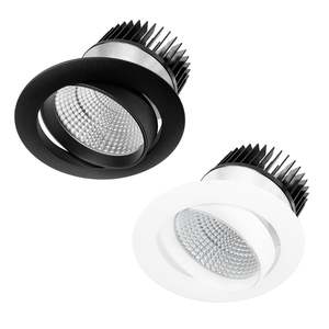 Dali Led Downlights: 150mm LED Downlight 55w Black, Silver, White 2.7k, 3k, 4k, 5k CRI 90+ XDL55 Trend Lighting