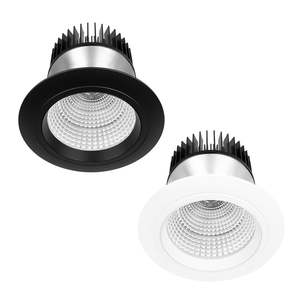 Dali Led Downlights: 150mm Maxiled LED Downlight 55w White, Black or Silver 2.7k, 3k, 4k, 5k 90+ XDF55 Trend Lighting