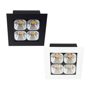 Dali Led Downlights: 165mm Maxiled LED Downlight 57w White, Black, Silver 2.7k, 3k, 4k, 5k CRI 90+ XMW60 Trend Lighting