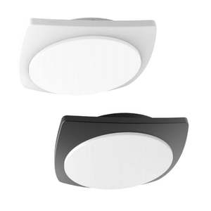 Outdoor Ceiling Lights: Ulan LED Exterior Wall or Ceiling Light in Dark Grey or White CLA Lighting - ULAN1, ULAN2