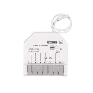 Lighting: Acc. - 12-24v DC Two Channel RF + Push Dim Receiver in White Havit Lighting - HV9272