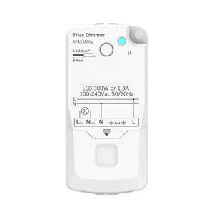 Acc. - 240v Single Channel RF Dimming Receiver in White Havit Lighting - HV9274