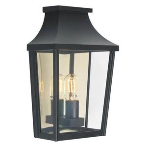 Lightco: London Flush Wall Light in Black or White (H390mm x W260mm)