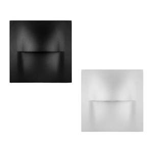 Led Wall Lights: Lisca Square Outdoor LED Wall Light CCT 3w Black, White Havit Lighting - HV3228T
