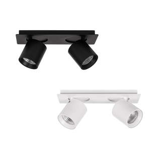 Lighting: Sbarra 2Lt Adjustable LED Bar Light in Black or White Havit Lighting - HV4003T-2