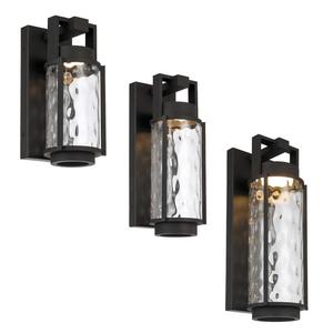Vexor Outdoor LED Wall Light Small, Medium, Large in Black