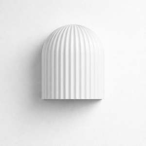Koora Plaster Indoor Up or Down Wall Light in Matt White