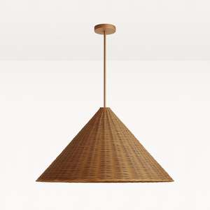 Hikari Rattan Pendant Light in Medium