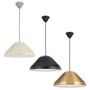 Nickel Pendant Lights: Hanami 44 Pendant Light Large in Beige, Black, Brass, Green, Nickel or Orange