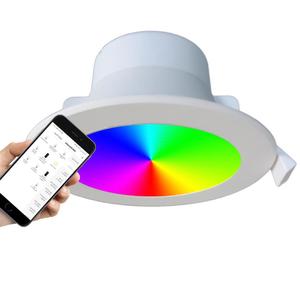 90mm Smart LED Downlight 9w White CCT + RGB SMTNOVA1 CLA Lighting