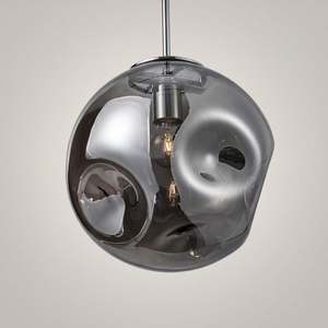 Skye Hand Blown Smoke Glass Pendant Light