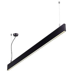 230V Office Pendant Linkable SPEND40 25W 4000K Natural White 608 * 18.5 * 80mm - BLACK