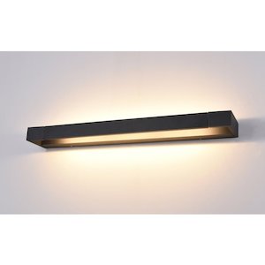 Bathroom: 18W Blade Bathroom Light 3000K 600MM - BLACK