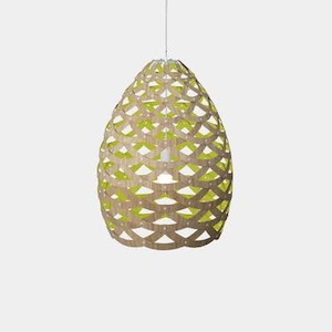 Davidtrubridge: Lime Tui Pendants by David Trubridge