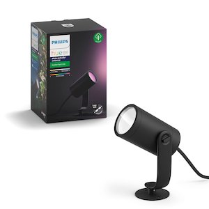 Philips Hue: LILY HUE EXT. SPIKE BLACK 1X8W 24V