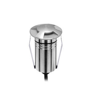 Exterior Round Four-Way Multi-Use Recess 316 Stainless Steel 2.5W 8-25V DC 2700K IP67