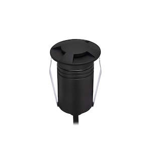 Exterior Round Four-Way Multi-Use Recess Black 316 Stainless Steel 2.5W 8-25V DC 3000K IP67