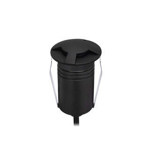 Exterior Round Three-Way Multi-Use Recess Black 316 Stainless Steel 2.5W 24V DC &hellip;