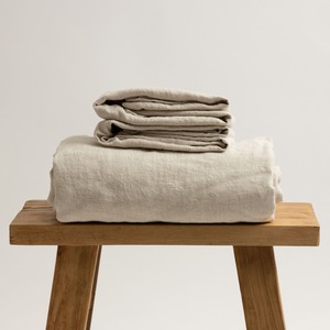 Linen Flat Sheets: Natural Linen Flat Sheet