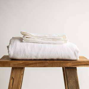 White Linen Flat Sheet