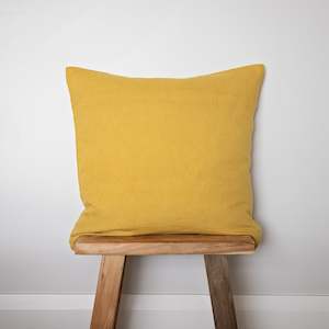 Cushion Cover: Ochre Linen Cushion Cover
