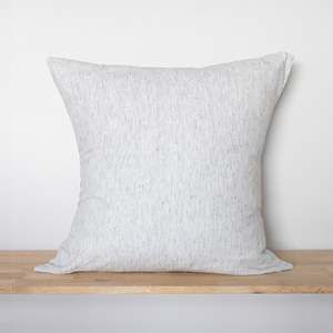 Linen Pinstripe Collection: Pinstripe Linen European Pillowcases - Pair