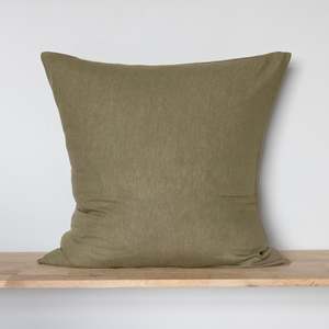 Olive: Olive Linen European Pillowcases - Pair