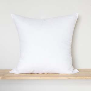 White Linen European Pillowcases - Pair