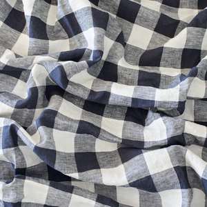 Ink Grid Collection: Ink Grid Linen European Pillowcases