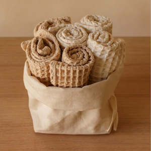 Grid Waffle Hand Towel Set